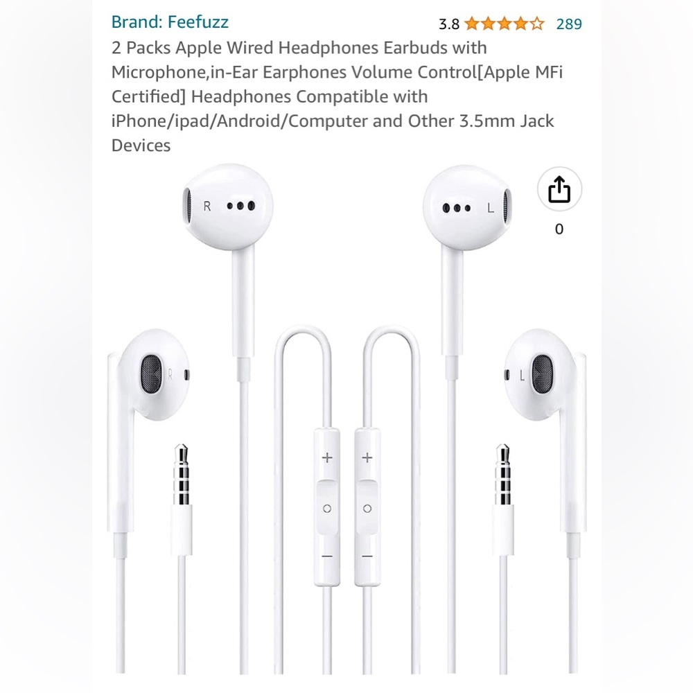 Apple Wired Headphone Earbuds | NEW
